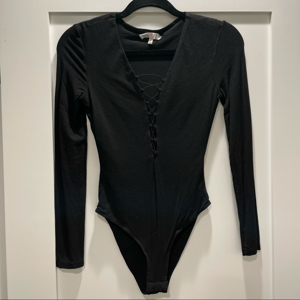 Still the One Lace-Uo Bodysuit by Wayf